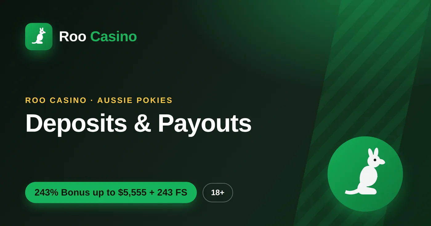 Roo Casino deposits and withdrawals